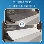 Kolbs King Size Bed Wedge Pillow for Headboard | Modern Stylish Pillow to Fill Gap Between Headboard and Mattress | Bed Gap Filler King