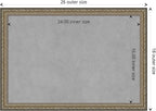 Amanti Art Silver Framed Magnetic Board 18x26 Medium Vision Board for use with Magnets, 100% Metal Sheet to Display Items as Office Decor or for Home Organization in mudroom, Kitchen or Kids Room