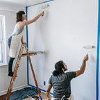 Premium Blue Painters Tapes, Masking Master Tape, No Residue & Easy Removal, Painting Tape for Painter, DIY Paper Arts & Crafts, Spraying Drywall Paint, 12PCS 1.88 Inches x 60.1 Yd Painter's Tape