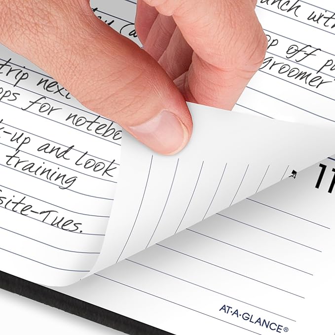 AT-A-GLANCE 2026 Planner, Weekly & Monthly, 7" x 8.75", Medium, Refillable, Executive, DayMinder, Black (G5450026)