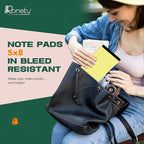 Roneky Yellow Legal Pads 5x8 Notepads, 12 Pack Small Note Pads 5x8 College Ruled Perforated Memo Pad for Work, Narrow Ruled Lined Writing Pads, 30 Sheets Per Pad, Mini Notepad for Office Home School