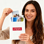 Neehows 100 Pack 5x6.9" Rigid Mailers Cardboard Envelopes, 400GSM Photo Mailers Shipping Envelope with "DO NOT BEND" Labels, Small Stay Flat Self Seal Document Envelope for Trading Cards- White