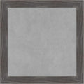 Amanti Art Grey Framed Magnetic Board 19x19 Small Vision Board for use with Magnets, 100% Metal Sheet to Display Items as Office Decor or for Home Organization in mudroom, Kitchen or Kids Room
