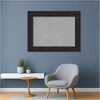 Amanti Art Black Framed Magnetic Board 27x35 Medium Vision Board for use with Magnets, 100% Metal Sheet to Display Items as Office Decor or for Home Organization in mudroom, Kitchen or Kids Room