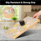 Cooyes Shelf Liner – Premium Non-Adhesive Cabinet & Drawer Liner for Kitchen – Waterproof Shelf Paper with Modern Pattern – Durable EVA Cabinet Mat – Easy to Cut （12" W x 120" L）