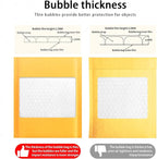 packbabol Kraft Bubble Mailers 8.5x11 Inch 50 Pcs,Small Self-Sealing Mail Shipping Bags,Yellow Padded Envelopes #2