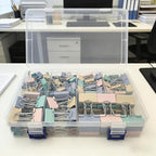 220 Pcs Colored Binder Clips Paper Clamps Assorted Sizes Large,Medium,Small,X Small for Clips Office Supplies