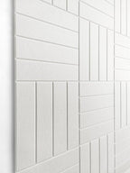 DECORITA White Felt Bulletin Board Tiles | Modern Cork Board Alternative | Large Cork Boards for Walls | Aesthetic Felt Wall Panels for Office & Home Decor | Pin Board & Photo Board (12-Pack) | White