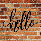 8x12 inch HELLO Sign metal home decoration wall decoration, corridor entrance, door home decoration