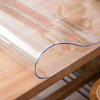 Whirltique Clear Table Cover Protector, 40 x 104 Inch Table Protector for Dining Room Table, 1.5mm Thick Clear Plastic Table Cover, Pad Mat for Kitchen, Writing Desk Pad for Desktop