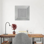 Amanti Art Silver Framed Magnetic Board 19x19 X-Small Vision Board for use with Magnets, 100% Metal Sheet to Display Items as Office Decor or for Home Organization in mudroom, Kitchen or Kids Room