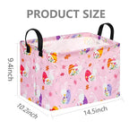 FUULOXE Storage Bin for Shelves Rectangle Closet Baskets Foldable Box with Handles Storage Bins, Storage Boxes for Home Office Car Dormroom