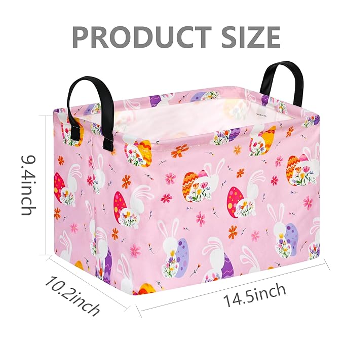 FUULOXE Storage Bin for Shelves Rectangle Closet Baskets Foldable Box with Handles Storage Bins, Storage Boxes for Home Office Car Dormroom