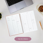 Merely Home | Ultimate Yearly, Daily, Weekly, Monthly Planner | 8.25" x 11.75" | To Do List Notebook for Work | Simple Design | Multiple Layouts | Academic Planner and Organizer Notebook (Evergreen, Yearly Planner - Portrait)