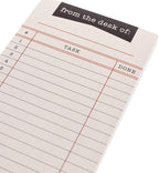 Graphique Library Card Magnetic Notepad | 100 Tear-Away Sheets | Grocery, Shopping, To-Do List | Magnetic Writing Pad for Fridge, Kitchen, Office | Lined Paper | Great Gift | 4” x 9.25”