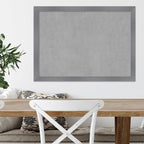 Amanti Art Grey Framed Magnetic Board 22x30 Medium Vision Board for use with Magnets, 100% Metal Sheet to Display Items as Office Decor or for Home Organization in mudroom, Kitchen or Kids Room