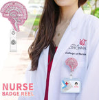 Aoryalps Retractable Badge Reel Holder Retractable with ID Clip for Nurse Nursing Name Tag Card Nursing Student Teacher Doctor Medical Assistant Work Office Clip-Gifts for Nurse
