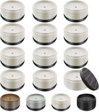 Furniture Risers Bed Risers Heavy Duty 1 inch, 2 inch, 3 inch, 4 inch Round Adjustable Bed Lifts Riser for Desk Legs Table Couch Sofa Chair Refrigerator Washing Machine (1 Inch, White, 12 Pack )