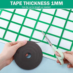 AmazingSpark Magnetic Tape Roll Thin Strips, 0.39 Inch x 66 Feet Magnetic Board Dividers Whiteboard Graphic Decorative Tape Marking Line for Classroom Office Art Accessories(Green)