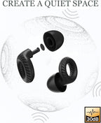 Clicar Ear Plugs for Sleeping,30dB Noise Cancelling Earbuds,Concert Ear Plugs for Swimming,Snoring,Sider Sleepers Airplane,Silicone Ear Plugs for Noise Reduction,Side Sleepers Invisible Earbuds