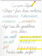 D'Nealian Chart Tablet, 24"X32", Cursive, 25 Sheets
