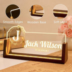 Desk Name Plate Personalized, Office Name Plate for Desks, Desk Decorations for Women Men Office - Light Up Name plate, Employee Appreciation Gifts for Coworkers