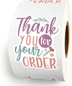 500pcs Thank You Stickers - Handmade, Happy Mail, Boutique Packaging, Purchase Roll