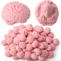 Gilprop 48 Pcs Brain Shaped Erasers Bulk, 1 Inch Mini Halloween Erasers Halloween Party Favors Fun Classroom Supplies Cute Novelty Gifts for Students Teacher Must Haves (Pink)