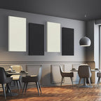 UMIACOUSTICS 2 PCS Acoustic Panel, 47.2" x 23.6" x 2" Fiberglass Sound Proof Wall Panels, Sound Absorbing Panels for Studios, Office, Home Theater. Off White