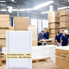 iMBAPrice 4x8 Inches White Color Polybubble Bag, 500-Pack Small Size #000 Self Seal Poly Bubble Mailers Padded Packing Envelopes (Total 500 Bags)