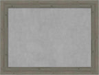 Amanti Art Grey Framed Magnetic Board 25x33 Medium Vision Board for use with Magnets, 100% Metal Sheet to Display Items as Office Decor or for Home Organization in mudroom, Kitchen or Kids Room