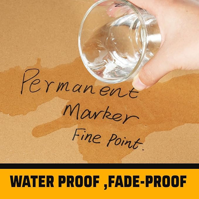 Permanent Markers 75 Pack, Black Marker Pens with 30% More Ink, Waterproof | Quick Drying | Fade Resistant, Fine Tip