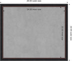 Amanti Art Black Framed Magnetic Board 22x26 Medium Vision Board for use with Magnets, 100% Metal Sheet to Display Items as Office Decor or for Home Organization in mudroom, Kitchen or Kids Room