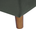 Spatial Order Home Decor | Dinah Collection Modern Storage Ottoman | Ottoman with Storage for Living Room & Bedroom(Loden Green Velvet)