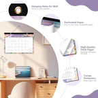2026 Desk Calendar, Large Desktop/Wall Monthly Calendar (Jan. 2026 - Jun. 2027) 17'' x 12'' School Year Desk Planner for Teacher Family School Office Supplies