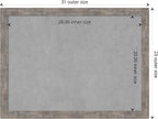 Amanti Art Silver Framed Magnetic Board 23x31 Medium Vision Board for use with Magnets, 100% Metal Sheet to Display Items as Office Decor or for Home Organization in mudroom, Kitchen or Kids Room