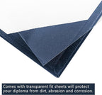 GraduationMall 11"x14" Smooth Padded Diploma Cover Certificate Holder Navy