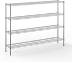 Regal Altair 14" Deep x 72" Wide x 54" Height Wire Shelving Kit | 4-Tier | NSF Commercial Storage Rack Unit