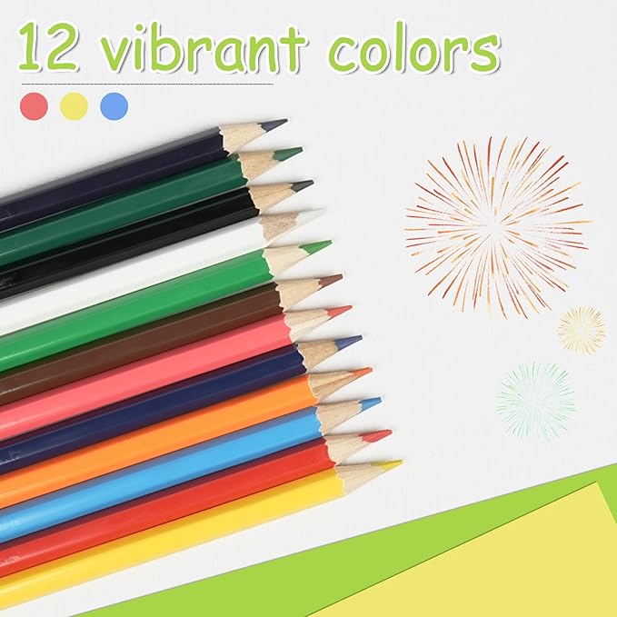 S & E TEACHER'S EDITION Colored Pencils 360Pcs,Coloring Pencils Set Drawing Pencils for Sketch, Woodcase Lead Pencils, Wooden Colored Pencils, Back to school Christmas Gifts