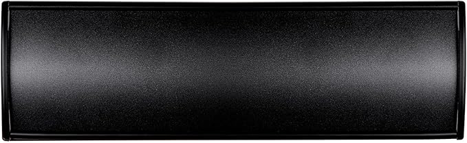Set of 5 - Nameplate Holder for Wall Mount, 2.36'' x 8'' Curved Office Business Door Sign Holder-Black