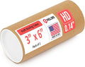 Paclord 3" x 6" Heavy-Duty Reinforced Cardboard Mailing Tube, Pack of 1 Tube with 2 Caps – Secure USPS Approved – Great for Shipping and Storing of Prints, Artwork, Posters or Documents