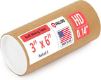 Paclord 3" x 6" Heavy-Duty Reinforced Cardboard Mailing Tube, Pack of 1 Tube with 2 Caps – Secure USPS Approved – Great for Shipping and Storing of Prints, Artwork, Posters or Documents