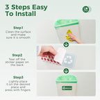 6PCS Recycle Sign Stickers for Trash Bins,Self-adhesive Waterproof Trash Recycle Stickers, Recycling Labels for Trash Can, Home, Office, Apartment, Hotel, School and Public Area
