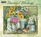 Lang Bountiful Blessings 2026 Wall Calendar – 13.4″ × 12″, 12-Month Calendar with Stapled Binding, Linen-Embossed Art & Inspirational Scripture by Susan Winget