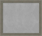 Amanti Art Grey Framed Magnetic Board 47x55 Oversize Vision Board for use with Magnets, 100% Metal Sheet to Display Items as Office Decor or for Home Organization in mudroom, Kitchen or Kids Room