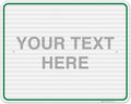 Custom Sign, Personalized Metal Signs, Customize for Office, Business, Workplace, Home, Airbnb, Delivery Green Signs, 24x30 Inches, 3M EGP Reflective .080 Aluminum, Fade Resistant, Made in USA