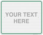 Custom Sign, Personalized Metal Signs, Customize for Office, Business, Workplace, Home, Airbnb, Delivery Green Signs, 24x30 Inches, 3M EGP Reflective .080 Aluminum, Fade Resistant, Made in USA