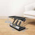 Arejonner Foldable Foot Rest, Computer Foot Rest Under Desk, 12Modes Adjustable Ergonomic for Office, Loading Capacity 80 pounds, Removable EVA Cushion, All-Season(Black)