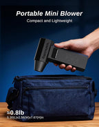 PECODE Compressed Air Duster - Rechargeable Electric Air Blower for Keyboard,Camera,PC Vents,Car Interiors & Home,Outdoor Dusting - 280,000 RPM,5 Nozzles,4 Speeds,Fast Charging