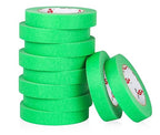 BOMEI PACK Painters Tape 1 Inch - Green Paint Tape 10 Rolls x 1 Inch x 55 Yards - Painter's Tape Green Masking Tape for Walls Painting, DIY Crafting, and School Projects, Total 550 Yards